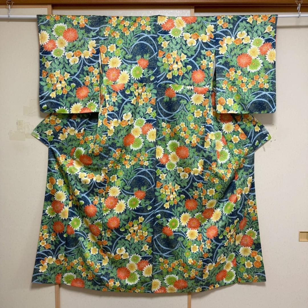 Kimono Washable Polyester Fine Pattern 154.5cm Le… - image 7