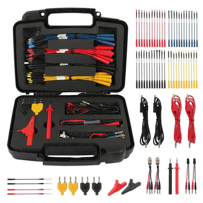 AUTOOL 68PCS Multimeter Test Leads Kit, Test Leads with Replaceable Wire Piercin