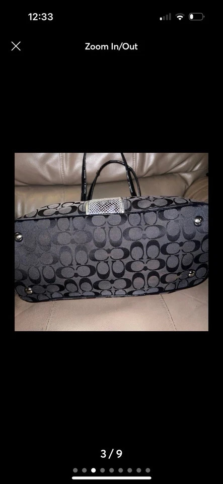 Coach Signature Python Stripe Carryall Tote - Image 3 of 4