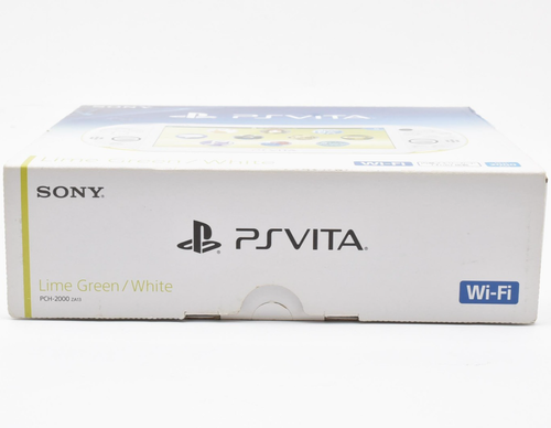 Sony PS Vita PCH-2000 Console Lime Green White w/Box Adapter Set Tested Japan JP - Picture 14 of 23