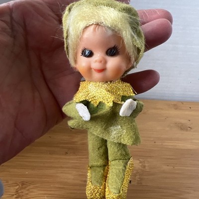 Vintage 1970's Green Pixie Elf Made in Japan Christmas Holidays Estate 4.5 