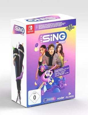   Let's Sing 2024 mit 2 Mikrofone   DE USK Version   Nintendo Switch   Neu & OVP