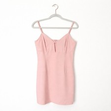 Lulus Mini Dress Womens Large Pink Cutout Bodycon Sleeveless Adjustable Straps