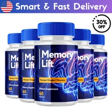 Memory Lift Brain Maximum Support Supplement Pills Advanced Formula 5 Pack