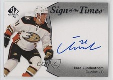 2021-22 SP Authentic Sign of the Times Isac Lundestrom #SOTT-IL Auto 1n7a