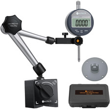 Digital Dial Indicator Gauge and Magnetic Base Set with Storage Case 0-1 Inch/ 2