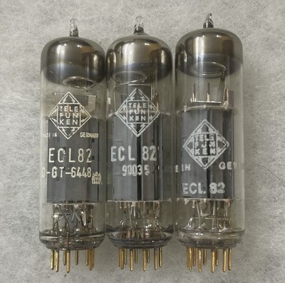 Telefunken ECL82 6BM8 Gold Pins Bottom Diamond NOS NIB One Tube Price Super Rare