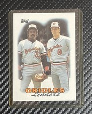 1988 Topps #51 Orioles Leaders Cal Ripken Jr Eddie Murray