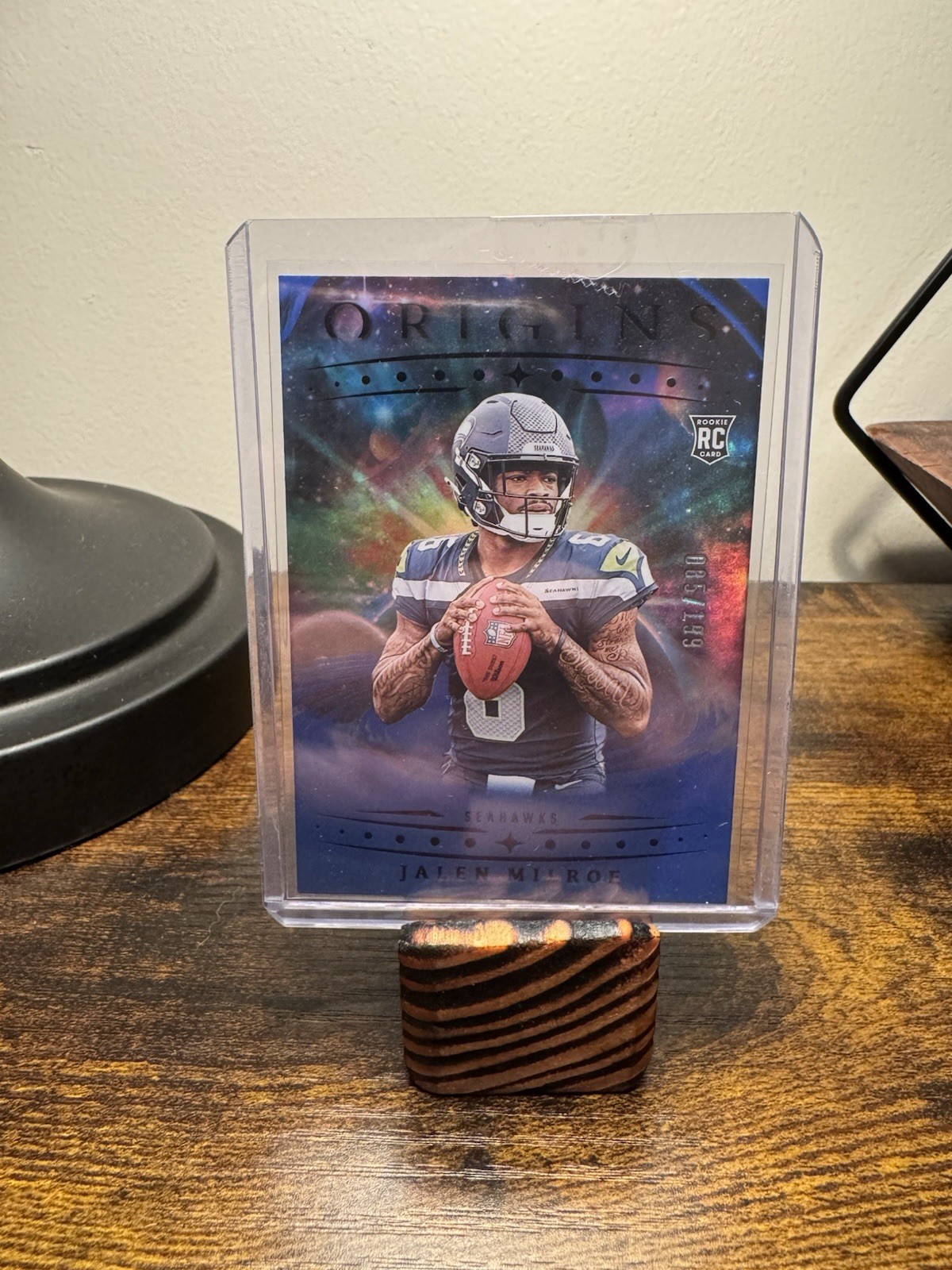 2025 Panini Origins - Rookies Jalen Milroe,  #103 Holo Blue /199 (RC)