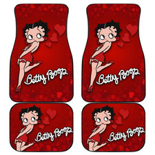 Cartoon Fan Gift Car Floor Mats Betty Boop Hearts Print Car Floor Mat Cartoon Fan Gift Car Floor Mats Betty Boop Hearts Print Car Floor Mat