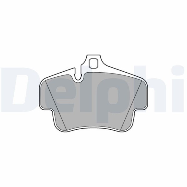 Hinterachse Delphi LP3586 Bremsbelagsatz, Scheibenbremse FüR Porsche-image