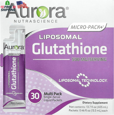 Aurora Nutrascience Micro-Pack Liposomal Glutathione, Immune System Support, Ant
