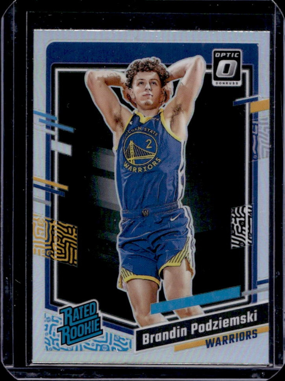 2023-24 Donruss Optic Brandin Podziemski Holo Prizm Rated Rookie #203 Warriors