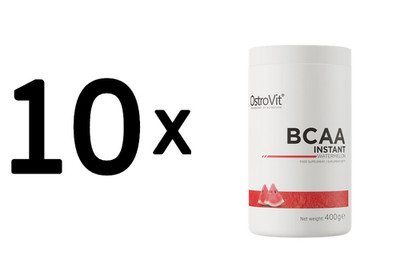 10 x OstroVit BCAA Instant, Watermelon - 400g (32,50 EUR/kg)