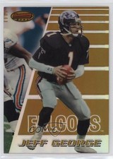1996 Bowman's Best Refractor Jeff George #30 0s55