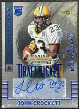 2015 Panini Contenders Draft Picks - Autographs John Crockett #255 College Draft
