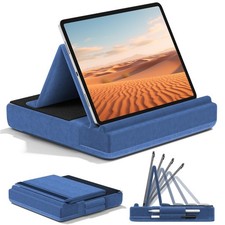 Tablet Pillow Stand, Multi-Angle Viewing Ipad Holder for Lap, Bed and Desk, F...