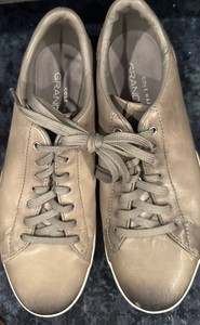 Cole Haan Grandpro Shoes Mens 8 M Ironstone Gray Leather