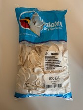 Qualatex 6” corazón látex blanco descontinuado. 200 globos