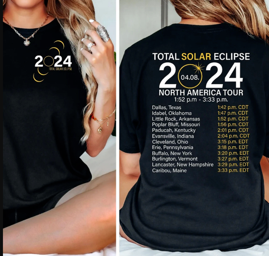 2024 Total Solar Eclipse North America Tour t shirt, MOTHER DAY -TRENDING shirt