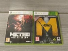 Xbox 360 Metro 2033 & Metro Last Light - Both W/Manual