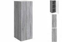 HäNgeschrank Schmal Wandschrank Grau Sonoma 33X34,5X90 Cm Holzwerkstoff