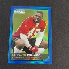 2006 Bowman Chrome Blue Refractor 36/150 Bernard Pollard #5 1fv2