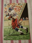 Floyd Little Goal Line Art Card Signed Autograph Broncos Hall Of Fame  /5000