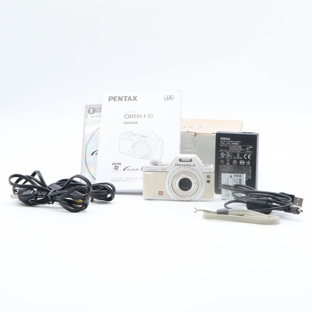 Pentax Optio I-10 Pearl White Digital Camera From Japan