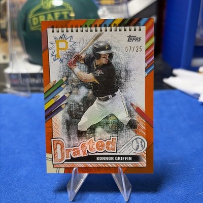2025 Topps Pro Debut - Drafted Konnor Griffin #DF-17 Orange Foil /25 Pirates