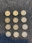 Lot Of 12 Mercury Dimes 1941-1945 PDS. Circulated Condition.