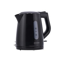 Severin Wasserkocher Kalkfilter 2200W 1L Schwarz Kunststoff Kabellos WK 3410