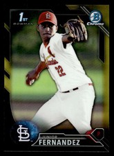 2016  Bowman Chrome #BCP176 Junior Fernandez Black Gold 1st Refractor Cardinals