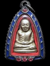 LP Ngern Pim Kor L - Code on Bottom Thai Amulet