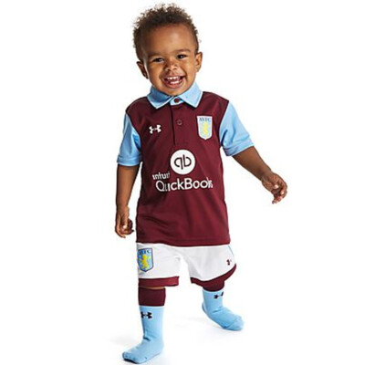 Aston Villa Infants Football Minikit Under Armour Home Claret Blue