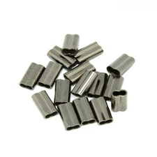 Double Barrel Fishing Crimping Sleeves Copper Tackle Tube Connector 0.8-2.6mm