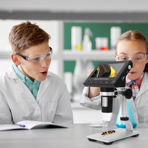 TOMLOV Microscopio Digitale LCD Microscopio a Monete con Schermo 4,3" Videoregistratore HD - Foto 11 di 16