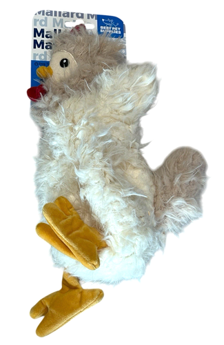 Crinkle Chicken, 14" Mallard Mates Peluche Giocattolo per Cani - Senza Riempimento - Cigolii - Foto 4 di 11