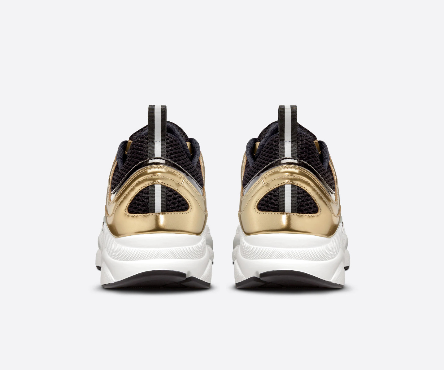 Dior - B22 Sneakers - White Gold Black Leather Fabric - EU44/ UK10/ US11 New&Box image 3