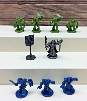2007 Battleground Crossbows & Catapults Orc Warriors Knights King Flag 9 Pieces