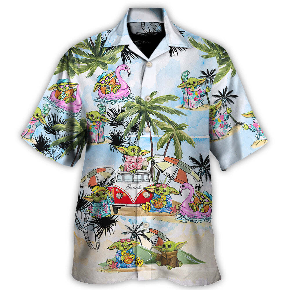 SW Cartoon Baby Yoda So Cool Hawaiian Shirt