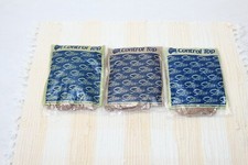 VTG SILKIES CONTROL TOP SUPPORT LEGS NYLONS HOSIERY LOT 3 MED NUDE 721 USA NIP