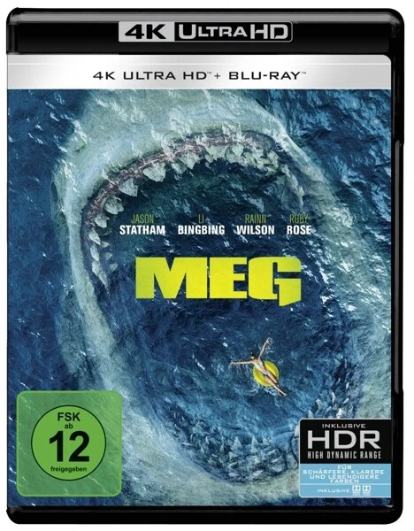 MEG - JASON STATHAM,BINGBING LI,RAINN WILSON  2 ULTRA HD BLU-RAY NEU - Bild 1 von 1
