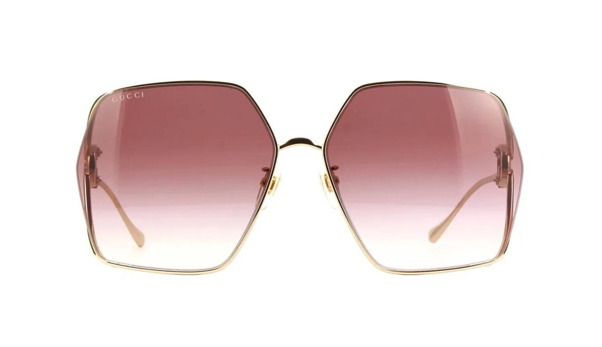 サングラス GUCCI Woman Sunglasses Burgundy GG1322SA 003 Gucci GG1322SA Gold/Red Shaded (003) Sunglasses | eBay