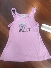 NWT 4-6 Yr S Danskin NYCB New York City Ballet Lavender Tank Top Girl's Dance
