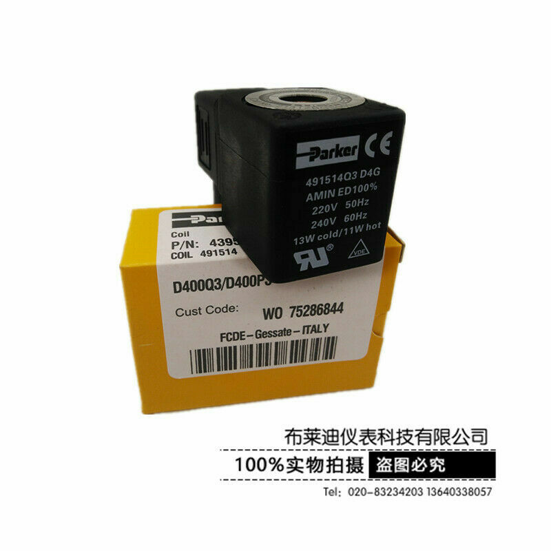 1pc Parker 491514Q3 D4G 220-240V Solenoid Valve Coil