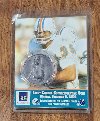 Card Stat Coin 2002 Wachovia Football Larry Csonka Commemorative Coin & Stat Card | eBay