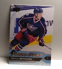 2016-2017 Upper Deck Young Guns Markus Nutivaara Rookie #457 NM-MT. Hk04