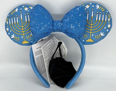 Disney Loungefly Hanukkah LED Mickey Mouse ears headband Disney Minnie Ear Headband - Hanukkah Light-Up Menorah main image 3
