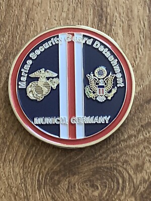E37 Munich Germany Marine Security Guard Challenge Coin Embassy